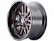 Mayhem Wheels Apollo Gloss Black with Prism Red 6-Lug Wheel; 20x10; -19mm Offset (03-09 4Runner)