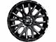 V-Rock Off-Road Wheels Recoil Gloss Black Milled 6-Lug Wheel; 20x9.5; -5mm Offset (21-24 Bronco, Excluding Raptor)