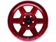 Dirty Life Compound Crimson Candy Red 6-Lug Wheel; 17x9; -12mm Offset (21-24 Bronco, Excluding Raptor)