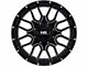 Hardrock Offroad Commander Gloss Black Milled 6-Lug Wheel; 20x10; -19mm Offset (21-24 Bronco, Excluding Raptor)