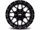 Hardrock Offroad Gunner Gloss Black Milled 6-Lug Wheel; 20x10; -19mm Offset (21-24 Bronco, Excluding Raptor)