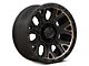 Fuel Wheels Traction Matte Black with Double Dark Tint 6-Lug Wheel; 20x9; 1mm Offset (21-24 Bronco, Excluding Raptor)