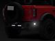 Rough Country Rear Bumper with 6-Inch Slim Line LED Light Bars and Black Series Flood Cube Lights (21-24 Bronco, Excluding Raptor)