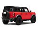 Rough Country Rear Bumper with 6-Inch Slim Line LED Light Bars and Black Series Flood Cube Lights (21-24 Bronco, Excluding Raptor)