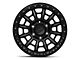 KMC Carnage Satin Black with Gray Tint 6-Lug Wheel; 17x9; 0mm Offset (21-24 Bronco, Excluding Raptor)