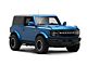 Fab Fours Tube Rock Sliders; Matte Black (21-24 Bronco 2-Door)