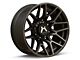 Hartes Metal Crossbow Gloss Black Machined with Satin Dark Tint 6-Lug Wheel; 22x12; -44mm Offset (21-24 Bronco, Excluding Raptor)