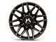 Hartes Metal Crossbow Gloss Black Machined with Satin Dark Tint 6-Lug Wheel; 22x12; -44mm Offset (21-24 Bronco, Excluding Raptor)