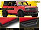 N-Fab Cab Length RS Nerf Side Step Bars; Textured Black (21-24 Bronco 4-Door)