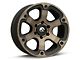 Fuel Wheels Beast Matte Black Double Dark Tint 6-Lug Wheel; 18x9; 19mm Offset (21-24 Bronco, Excluding Raptor)