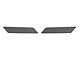 Front Side Door Pull Handle Overlays; Domed Carbon Fiber (21-24 Bronco)