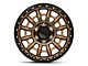 KMC Carnage Matte Bronze with Black Lip 6-Lug Wheel; 17x9; -12mm Offset (21-24 Bronco, Excluding Raptor)