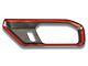 RedRock Inner Door Handle Trim; Matte Black (21-24 Bronco)