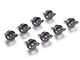 ROCKWORKX Hard Top Quick Removal D-Ring Thumb Screws; Gunmetal Grey (21-24 Bronco)