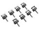 ROCKWORKX Hard Top Quick Removal D-Ring Thumb Screws; Gunmetal Grey (21-24 Bronco)