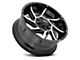 Vision Off-Road Prowler Gloss Black Machined 6-Lug Wheel; 18x9; -12mm Offset (22-24 Bronco Raptor)