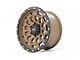 Rough Country 87 Series Simulated Beadlock Bronze 6-Lug Wheel; 17x8.5; 0mm Offset (22-24 Bronco Raptor)