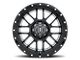 ICON Alloys Alpha Gloss Black Milled 6-Lug Wheel; 20x9; 16mm Offset (22-24 Bronco Raptor)