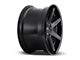 Niche Altair Gloss Black with Matte Black Lip 6-Lug Wheel; 22x10; 30mm Offset (22-24 Bronco Raptor)