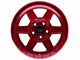 Dirty Life Compound Crimson Candy Red 6-Lug Wheel; 17x9; -12mm Offset (22-24 Bronco Raptor)