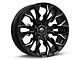 Fuel Wheels Flame Gloss Black Milled 6-Lug Wheel; 20x9; 20mm Offset (22-24 Bronco Raptor)