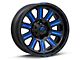 Fuel Wheels Hardline Gloss Black with Blue Tinted Clear 6-Lug Wheel; 20x10; -19mm Offset (22-24 Bronco Raptor)