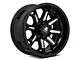 Mammoth Impulse Gloss Black Machined 6-Lug Wheel; 17x9; -12mm Offset (22-24 Bronco Raptor)