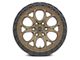 Weld Off-Road Ledge Six Satin Bronze 6-Lug Wheel; 18x9; -12mm Offset (22-24 Bronco Raptor)