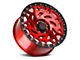 Off-Road Monster M50 Candy Red with Black Ring 6-Lug Wheel; 20x9.5; -12mm Offset (22-24 Bronco Raptor)