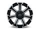 RTX Offroad Wheels Peak Gloss Black Machined 6-Lug Wheel; 20x10; -18mm Offset (22-24 Bronco Raptor)