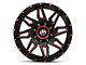 XF Offroad XF-218 Gloss Black Red Milled 6-Lug Wheel; 20x9; 12mm Offset (22-24 Bronco Raptor)