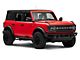 RedRock Stubby Side Step Bars; Black (21-24 Bronco w/ Factory Rock Rails)