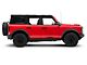 RedRock Stubby Side Step Bars; Black (21-24 Bronco w/ Factory Rock Rails)