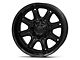 Fuel Wheels Darkstar Matte Black with Gloss Black Lip 6-Lug Wheel; 20x10; -18mm Offset (21-24 Bronco, Excluding Raptor)