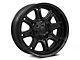 Fuel Wheels Darkstar Matte Black with Gloss Black Lip 6-Lug Wheel; 20x9; 1mm Offset (22-24 Bronco Raptor)