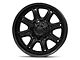 Fuel Wheels Darkstar Matte Black with Gloss Black Lip 6-Lug Wheel; 20x9; 1mm Offset (22-24 Bronco Raptor)