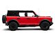 4-Inch Drop Sniper Running Boards; Textured Black (21-24 Bronco 4-Door)