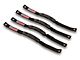 RedRock Grab Handles with Flag Logo; Front and Rear; Black (21-24 Bronco 4-Door)