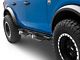 Square Tube Drop Style Nerf Side Step Bars; Matte Black (21-24 Bronco 4-Door)