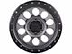 Lock Off-Road 50Cal Matte Grey with Matte Black Ring 6-Lug Wheel; 17x9; -12mm Offset (22-24 Bronco Raptor)