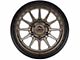 Lock Off-Road Baja Matte Desert Bronze with Matte Black Ring 6-Lug Wheel; 17x9; -12mm Offset (22-24 Bronco Raptor)