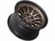 Lock Off-Road Baja Matte Desert Bronze with Matte Black Ring 6-Lug Wheel; 17x9; -12mm Offset (22-24 Bronco Raptor)