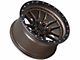 Lock Off-Road Krawler Matte Bronze with Matte Black Ring 6-Lug Wheel; 20x10; -18mm Offset (22-24 Bronco Raptor)