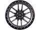 Lock Off-Road Krawler Matte Grey with Matte Black Ring 6-Lug Wheel; 20x9; 0mm Offset (22-24 Bronco Raptor)