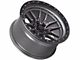 Lock Off-Road Krawler Matte Grey with Matte Black Ring 6-Lug Wheel; 20x9; 0mm Offset (22-24 Bronco Raptor)