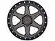 Lock Off-Road Olympus Matte Grey with Matte Black Ring 6-Lug Wheel; 17x9; -35mm Offset (22-24 Bronco Raptor)