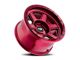 Dirty Life Compound Crimson Candy Red 6-Lug Wheel; 20x10; -12mm Offset (22-24 Bronco Raptor)