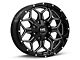 Hardrock Offroad Indestructible Gloss Black Milled 6-Lug Wheel; 22x10; -25mm Offset (21-24 Bronco, Excluding Raptor)
