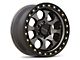 KMC Riot SBL Anthracite with Satin Black Lip 6-Lug Wheel; 18x9; 18mm Offset (21-24 Bronco, Excluding Raptor)