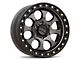 KMC Riot SBL Anthracite with Satin Black Lip 6-Lug Wheel; 18x9; 18mm Offset (21-24 Bronco, Excluding Raptor)